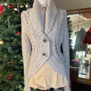 Calvin Klein Jeans Beige Knit Sweater